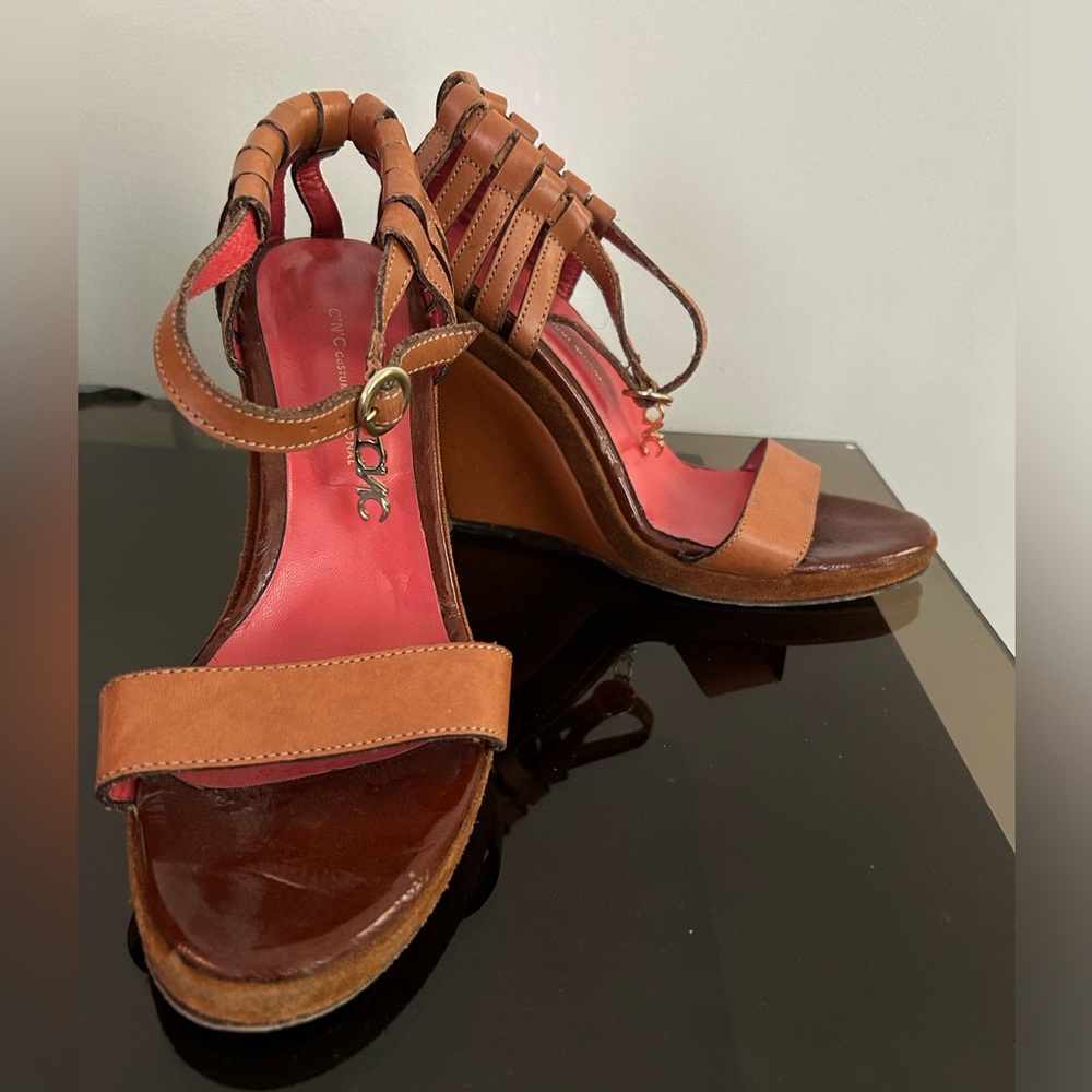 CNC Costume National Wedge Sandals 10